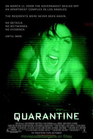 Quarantine Movie Poster Ds 27x40 One Sheet 2008 Horror Film Jennifer Carpenter
