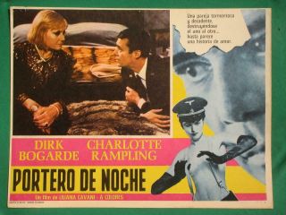 The Night Porter Charlotte Rampling Sexy Breasts Spanish Mexican Lobby Card 1