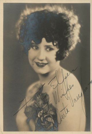 1920s Pin Up Girl Hollywood Studio Fan Photograph Alberta Vaughn 365