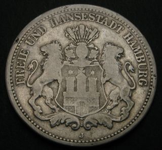 Hamburg (german City) 2 Mark 1876 J - Silver - 1570