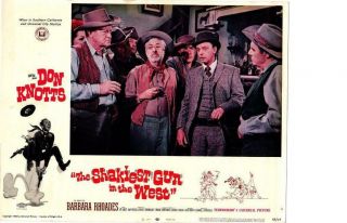 Shakiest Gun In The West 1968 Release Lobby Card Western Don Knotts
