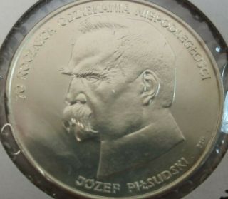 1988 Poland 50,  000 Zlotych Silver Proof Coin,  Polish Independence