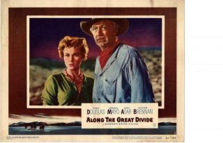 Along The Great Divide 1951 Release Lobby Card Western Kirk Douglas,