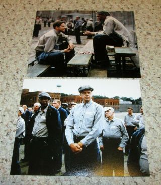 “the Shawshank Redemption” 1994 Tim Robbins Morgan Freeman 2 Diff Color 8x10s