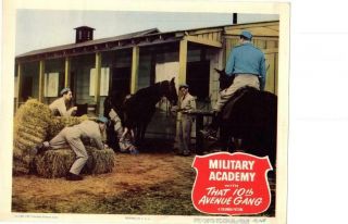Military Academy With That Tenth Avenue Gang 1950 Release Lobby Card,
