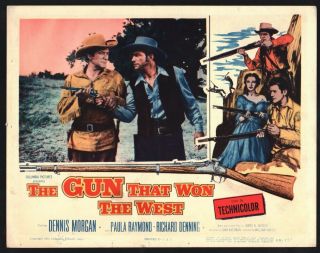Gun That Won West Lobby Card (verygood) 1955 Cowboy Western 15476