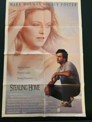 Stealing Home Movie Poster 27x40 - Jodie Foster/mark Harmon
