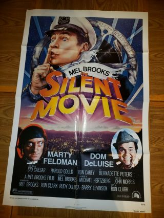 Silent Movie Mel Brooks Studio - Issued Poster With