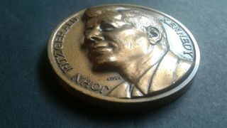 World Old Coins Jfk John F.  Kennedy Inauguration Bronze Medal 1961 Affer Italy