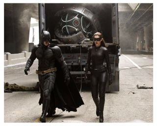 (batman) Christian Bale & Ann Hathaway As (catwoman) (8x10) Glossy Photo
