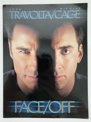 Face Off John Travolta Nicholas Cage Theatrical Press Flyer / Sell Sheet