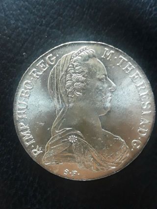 Austria,  1780 X,  Maria Theresa,  Thaler,  Silver,  Re Strike,  Pls