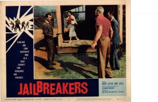 Jailbreakers 1959 Release Lobby Card Aip Robert Hutton Mary Castle,