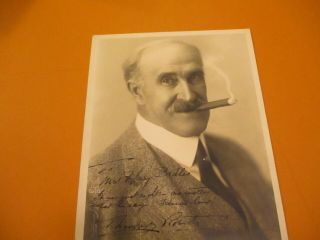 Ca 1928 Signed Photo Of Silent Film Actor Theodore Roberts.
