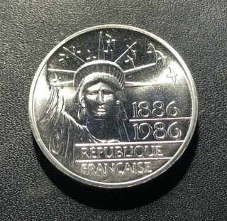 France 1986 100 Francs Silver Coin: Piedfort 3