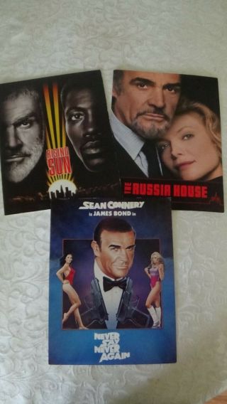Sean Connery Movie Press Kit Credits Never Say Never Again Russia House Rising S