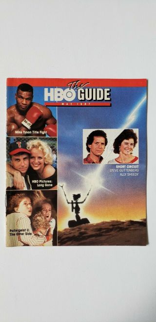 Vintage Hbo Guide Movie Promo 5 - Short Circuit Poltergeist Ii Back To School