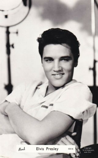 Elvis Presley - Hollywood Movie/singing Star 1960s " Brel " Fan Postcard
