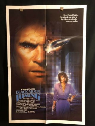Black Moon Rising 1986 One Sheet Movie Poster Tommy Lee Jones John Carpenter