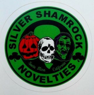Halloween 3 Silver Shamrock Novelties Sticker Decal 2.  75 " X 2.  75 "