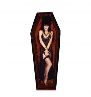 Elvira Coffin Mini Standup - Cardboard Cutout