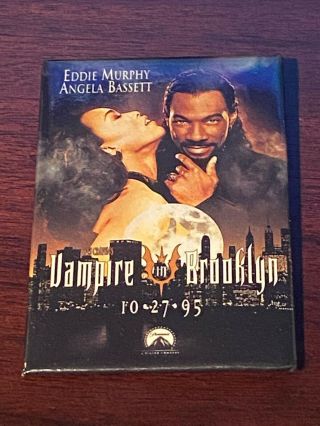 Vampire In Brooklyn Movie Theater Pin Back Usher Promo Eddie Murphy