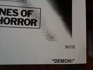 DEMON A.  K.  A.  GOD TOLD ME TO 1976 MOVIE POSTER NM HORROR LARRY COHEN 3