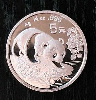 Rare Coin - 1994 China 1/2 Oz 999 Silver Panda 5 Yuan Coin -