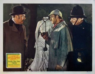 Basil Rathbone Nigel Bruce Adventures Of Sherlock Holmes Lobby Card Photo 8x10