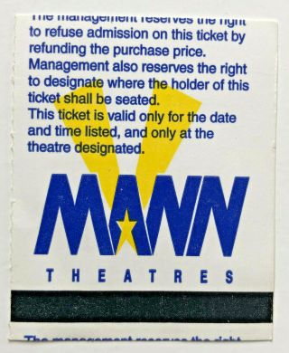 2002 Y Tu Mama Tambien Movie Ticket Stub 4/13/02 - Westwood,  Ca.  - 2
