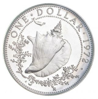 Silver - World Coin - 1972 Bahama Islands 1 Dollar - World Silver Coin 174