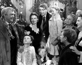 1946 Family Film Its A Wonderful Life Glossy 8x10 Photo James Stewart Donna Reed