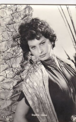 Sophia Loren - Hollywood Movie Star / Actress Glamour 1950s Fan Postcard