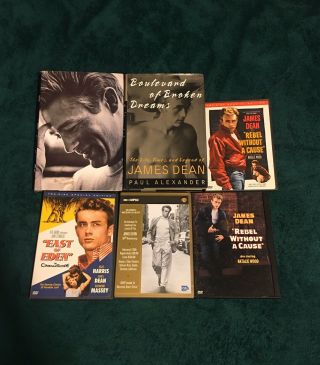 James Dean Memorabilia (dvd’s,  Books)