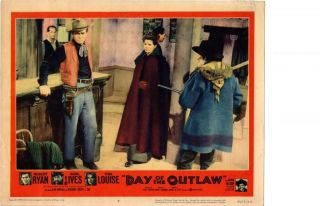 Day Of The Outlaw 1959 Originalrelease Lobby Cardwestern Robert Ryan Tina Louise