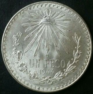1944 Mexico One Peso Silver Libertad