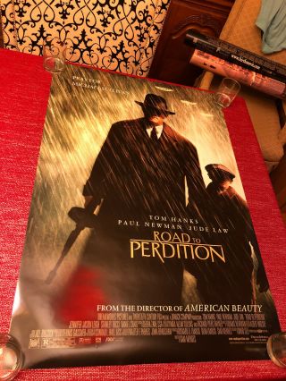 Road To Perdition Double - Sided Movie Poster One Sheet Rare Not Folded 27 X 40