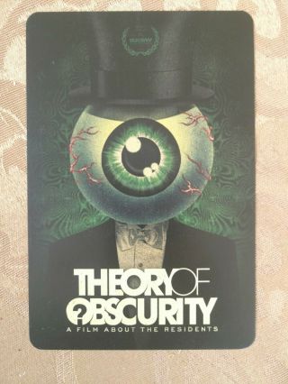 Promo Postcard : Theory Of Obscurity: A Film About The Residents 