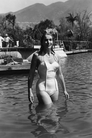 Julia Adams Creature From The Black Lagoon In Swimsuit Enters Water 4x6 Photo