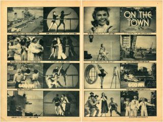 Gene Kelly Frank Sinatra Vera Ellen On The Town 1950s Japan Clippings 3pgs Ss2