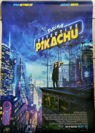 Pokemon Detective Pikachu 27 X 40 2019 Final Version D/s Movie Poster