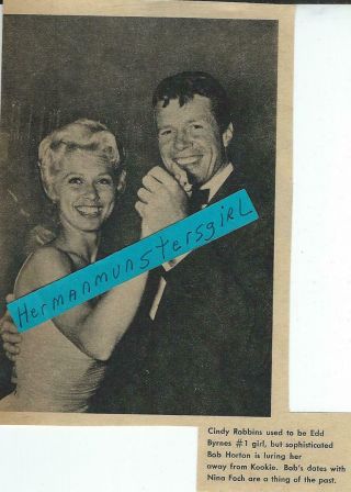 1959 Robert Horton Ad Article Clipping Dancing With Cindy Robbins