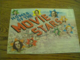 Homes Of The Movie Stars Postcard Folder 1940 