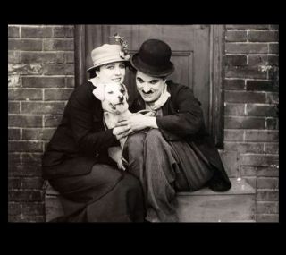 Charlie Chaplin 1918 Photo A Dog’s Life,  Scraps The Dog,  Silent Movie Film Star