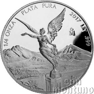 Not Perfect Coin - 2017 Mexico - Libertad Proof 1/4 Quarter Troy Oz.  999 Silver