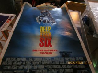 Vintage Rare 1989 Deep Star Six 40x27 Movie Poster One Sheet Rolled
