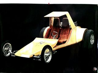 Custom Car By George Barris Poster From His Personal Estate 24  X 34