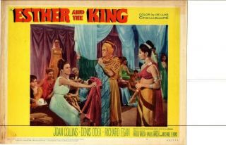 Esther & The King 1960 Release Lobby Card Joan Collins