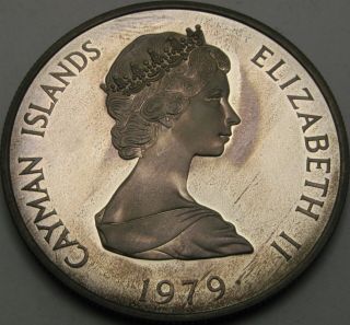 CAYMAN ISLANDS 1 Dollar 1979 Proof - Silver - Elizabeth II - 1909 ¤ 2