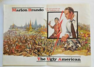 The Ugly American - Vintage 1963 Marlon Brando Hard Stock Trade Ad